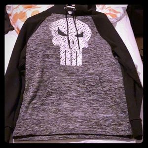 MARVEL Punisher Logo pullover over hoodie Size Med